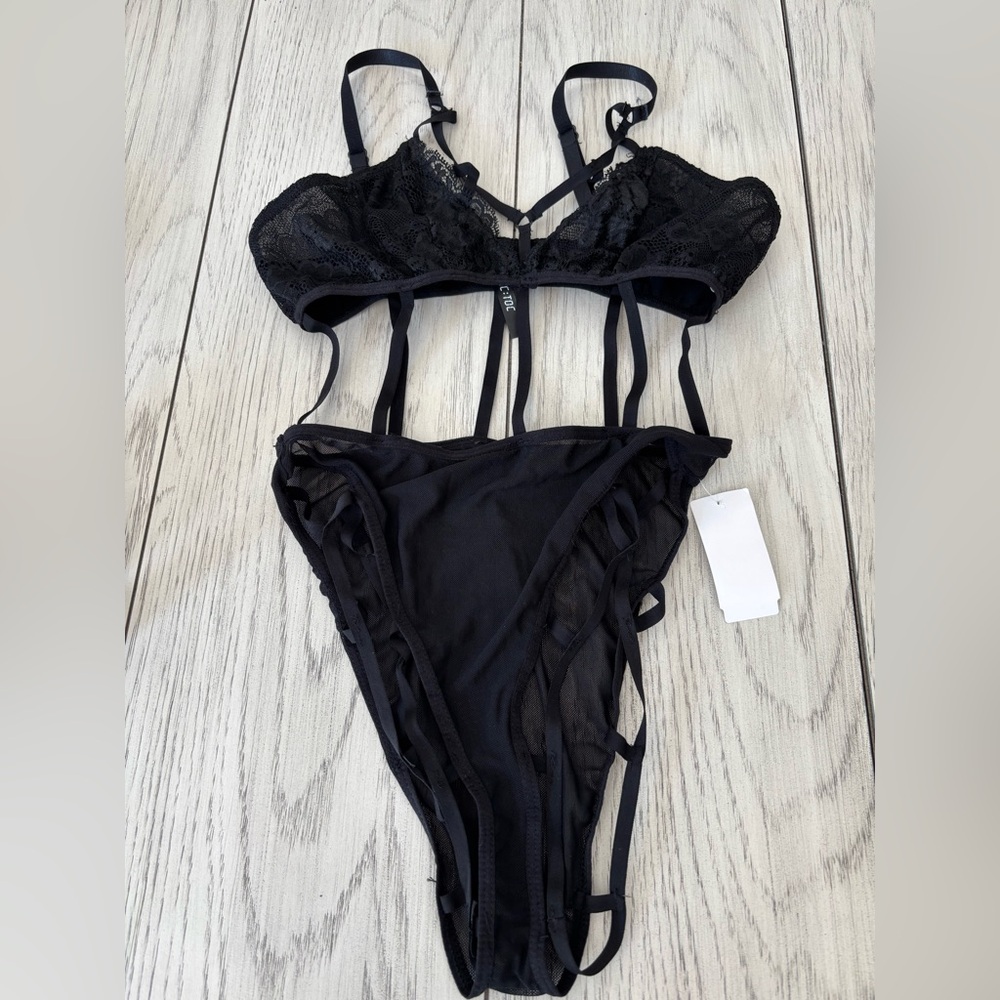 Love Story , black one piece intimate wear